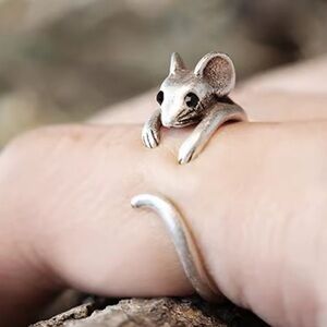 Vintage Silver Mouse Ring